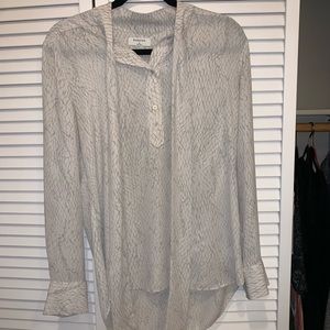 Barely worn Babaton snakeskin blouse!
